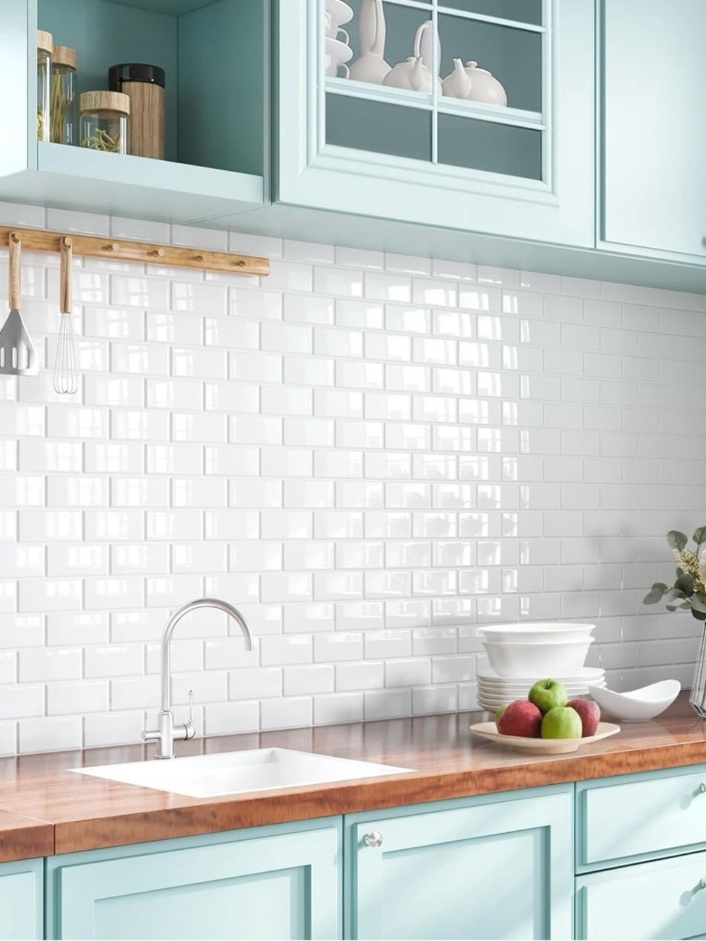 ✨BRAND NEW✨ Peel and Stick 3D Wall Tiles in White…4 unopened packages!!!!
